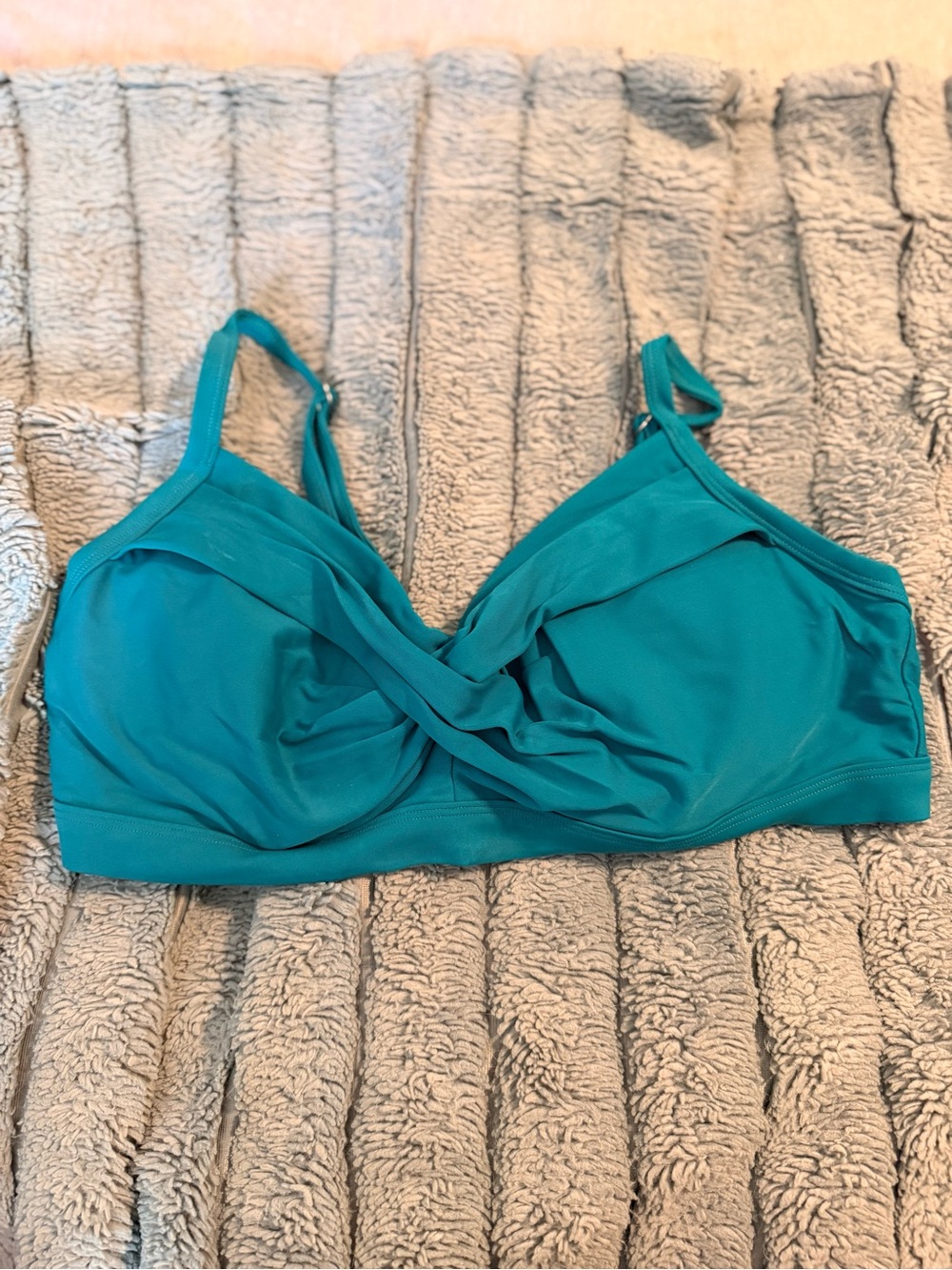 Athleta Teal Underwire Swim Bikini Top
